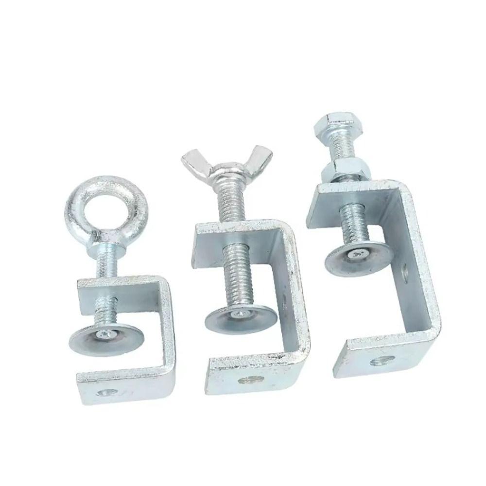 1 ks Více tvarů hlavy U svorka Otevřená výška 20-130MM Pozinkovaná uhlíková ocel C-typ svorka Zesílené pevné příslušenství
