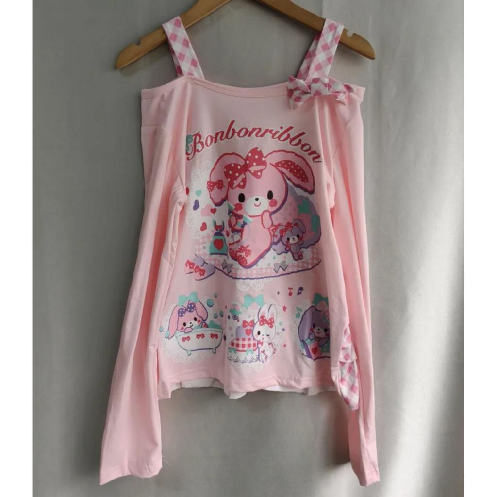 TrendHub Japanese Anime Print T Shirts Women Y2K Patchwork Long Sleeve Tees Fashion Camis Crop Tops Tunic Casual Kawaii T Shirt Top New