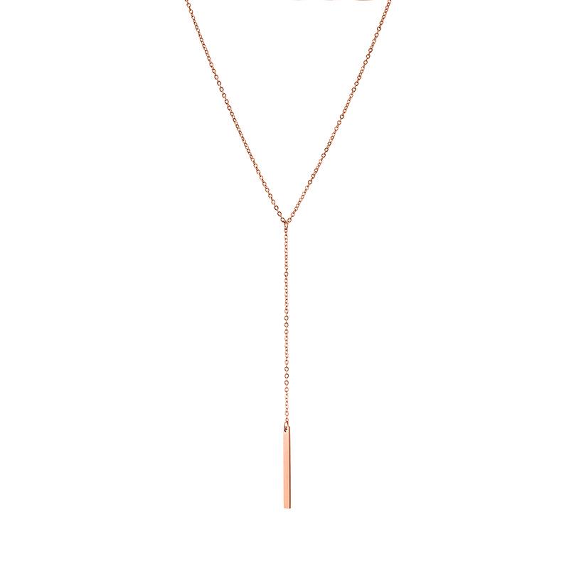 eManco Korean Style Gold-Plated Stainless Steel Necklace for Women