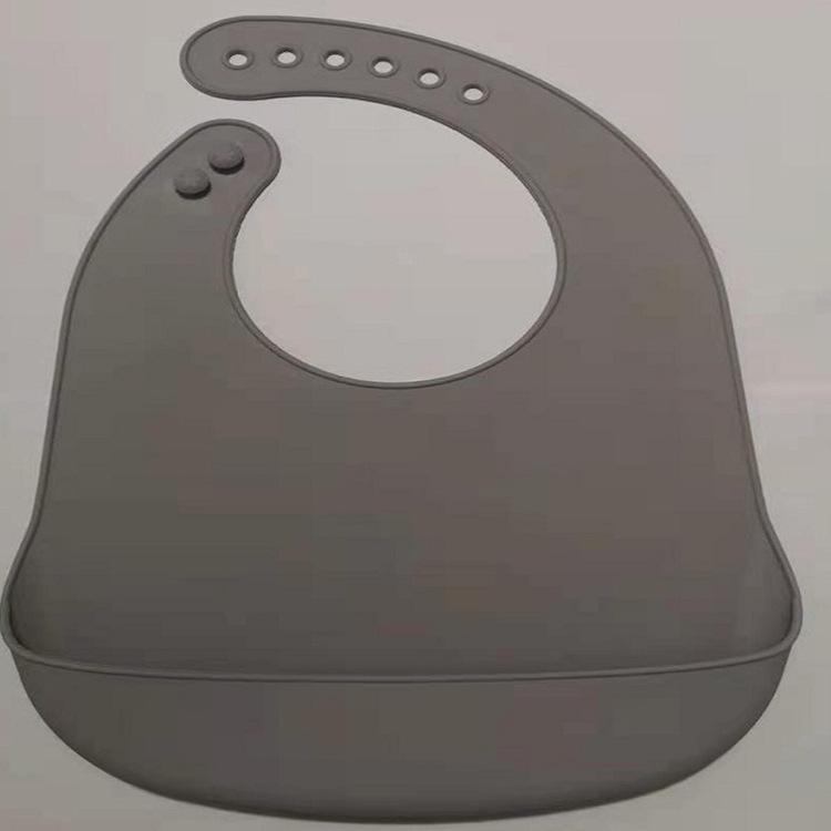 Waterproof Silicone Baby Bib - Large, Wash-Free, Drool & Meal Bib for Newborns and Children