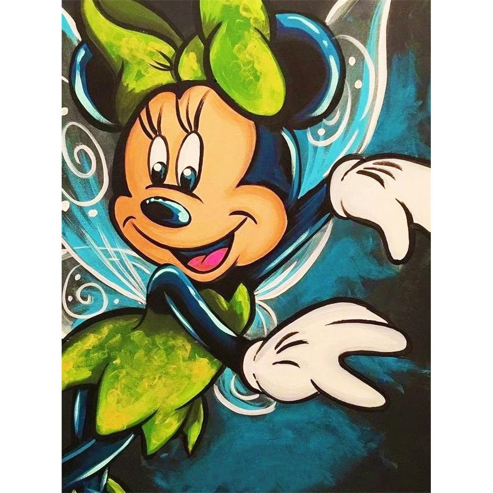 

Disney Minnie Mouse Diamond Painting Theme Artwork Analysis 5D Mosaic Art DIY Cross Stitch Embroidery Set Full Diamond Home Decor Gift Round 20x30cm