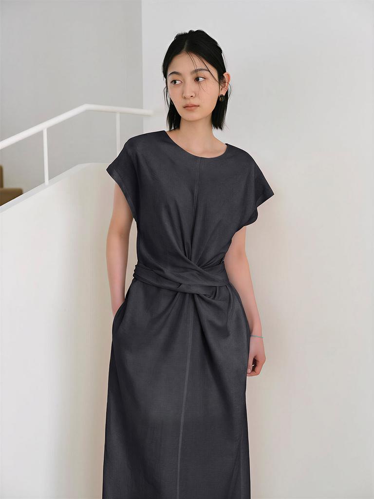 Hunch Twist Waist Dress (2Color)