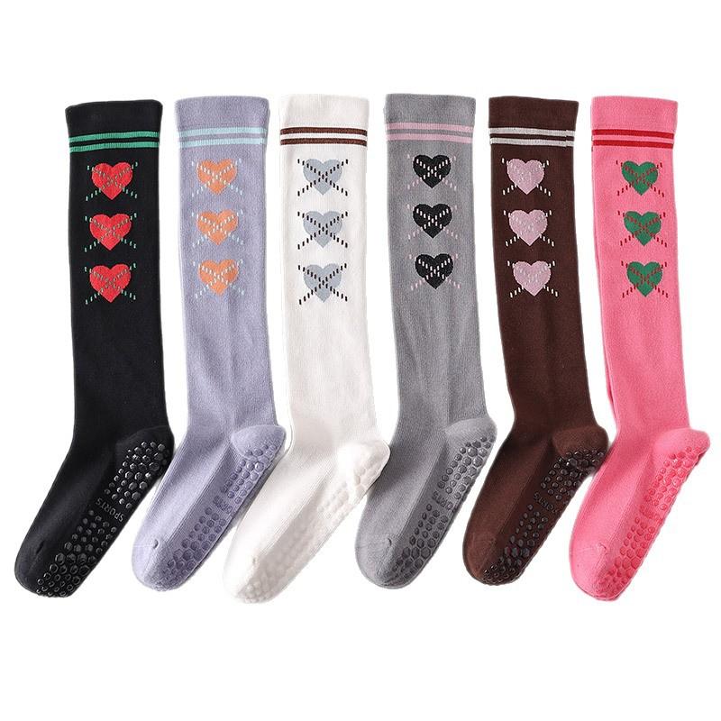 10Pair Pressure Stockings Children Dispensing Non-Slip Yoga Sports Socks Love College Wind Knee Calf Socks Women'S Socks