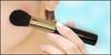 Kumano Brush Cosme-do Portable Slide-Type Cheek Brush (Gray Squirrel + Horsehair Blend) with Cap Makeup Brush H-1