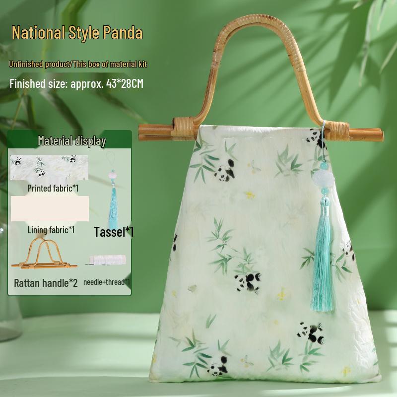 Bamboo Joint Bag DIY Kit: Handmade Chinese-Style Heritage Bag for Team Building and Salon Events