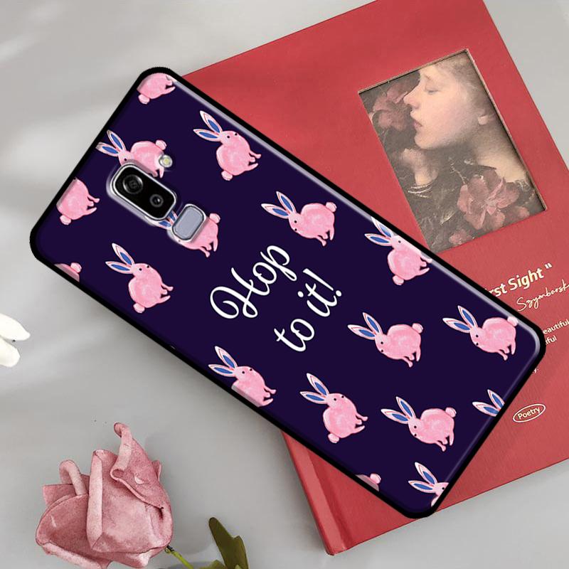 Cartoon Rabbit Bunny Cover For Samsung Galaxy J4 J6 Plus A6 A8 A7 A9 J8 2018 A3 A5 J1 J3 J7 J5 2016 2017 Case