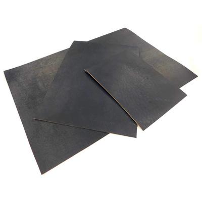 Couro bronzeado defeituoso x 3 folhas, (preto, 1,0 mm A4)