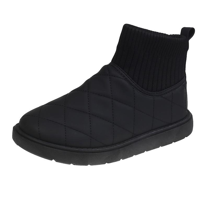 This Year's New 2025 Winter Korean Version Velvet High-top Snow Boots Female Students High-top Heightening Casual Warm Cotton Shoes