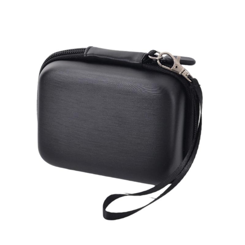 

Portable Earphone Storage Bag Data Cable Bag Multifunctional Digital Camera Case Protective Lightweight Travel Case чорний