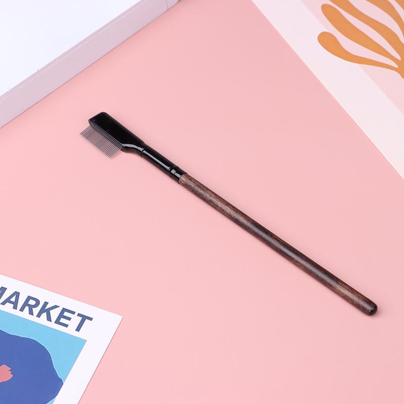 1 szt. Metalowa szczotka grzebieniowa do rzęs, brwi, makijaż, narzędzie do przedłużania rzęs
