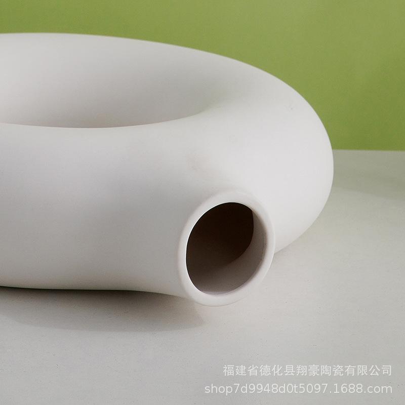 Ins Nordic stil kreis keramik vase dekoration kreative einfache hause wohnzimmer dekoration