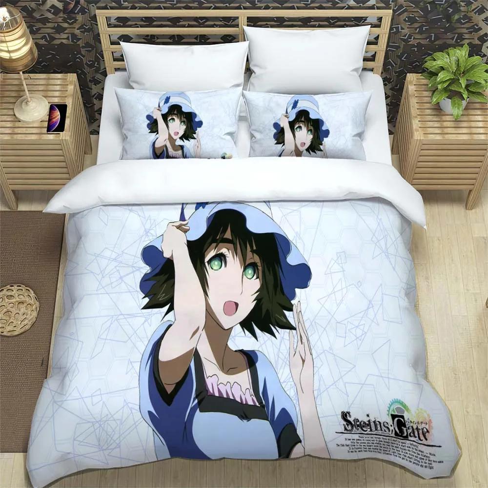 Set de lenjerie de pat moale și confortabil cu imprimeu anime desen animat, modă, husă de pilotă de lux, seturi de lenjerie de pat cu pilotă personalizabilă