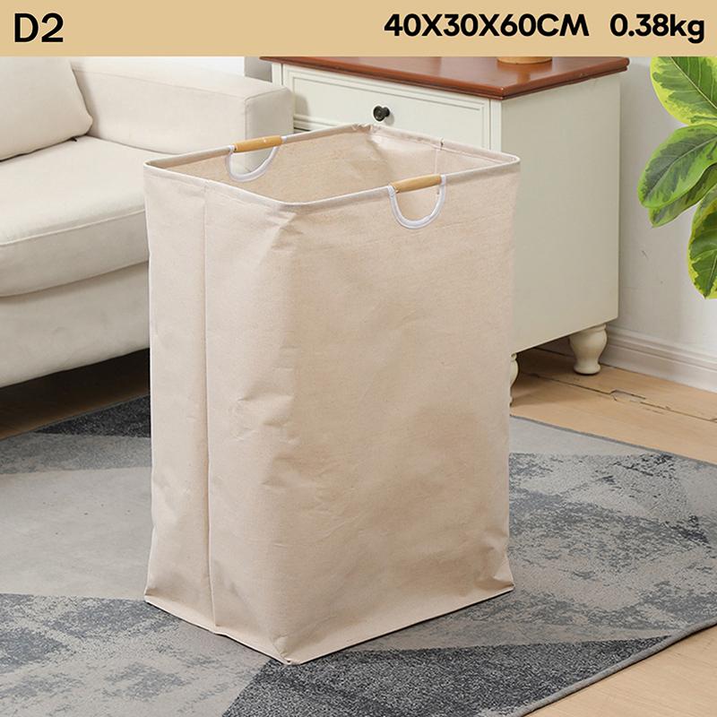 Wäschekorb mit großem Fassungsvermögen, tragbarer Aufbewahrungskorb für Schmutzwäsche mit Griff, schwarz, langlebiges Leinen, faltbarer Wäschekorb