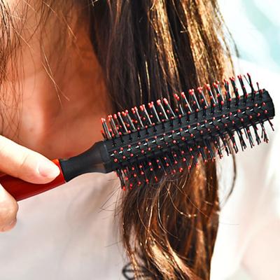 Plastic Round Brush Quiff Roller Curly Hair Comb Hairstyle Massage Hairbrush Dressing Salon Barber Comb New Spiral Professional
