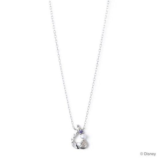 Kiss DI-SN724CZ Disney Collection Villains Ursula Silver Womens Necklace 40cm Wrapping Box.