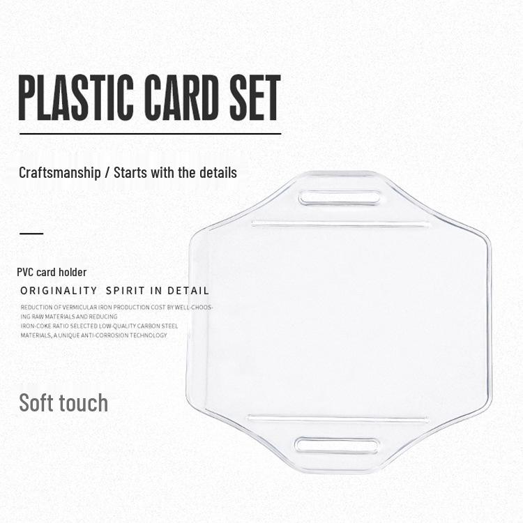 Adjustable PVC Transparent Armband Card Holder