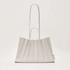 Lucky Pleats Canvas Coated Shopper L (2color)