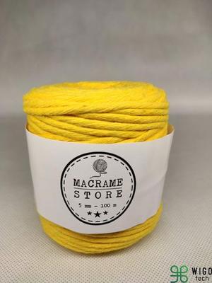 Yellow Cotton Macrame Cord 5MM/100M