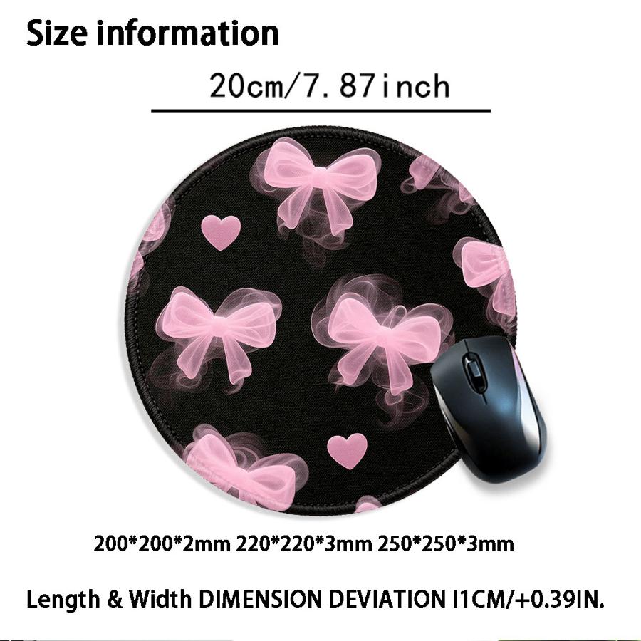 Cartoon Bow Waterproof 1pc Mouse Pad Computer Laptop Pad Game Console Pad office Pad Desk accessories Keyboard Mouse Pad