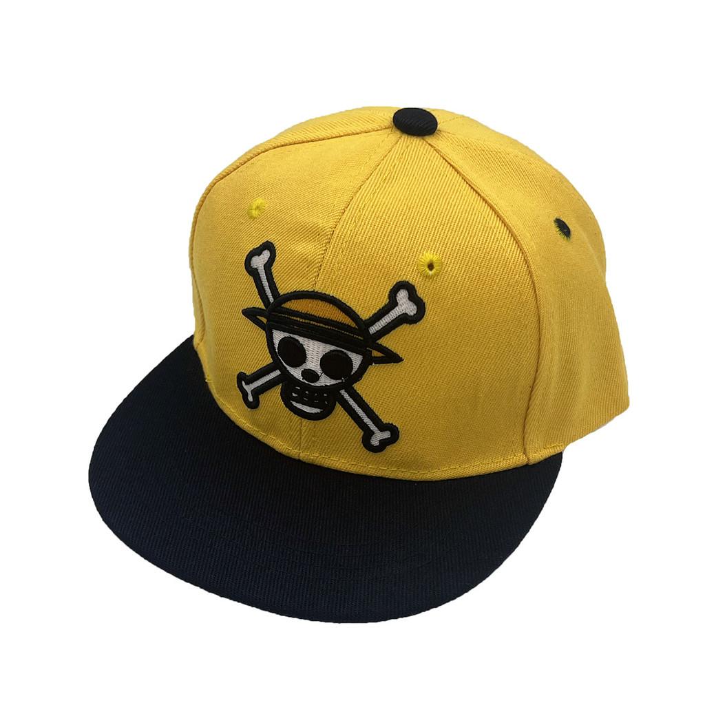 

One Piece Straw Hat Baseball Cap With Sun Protection For Teens And Adults Yellow Adult