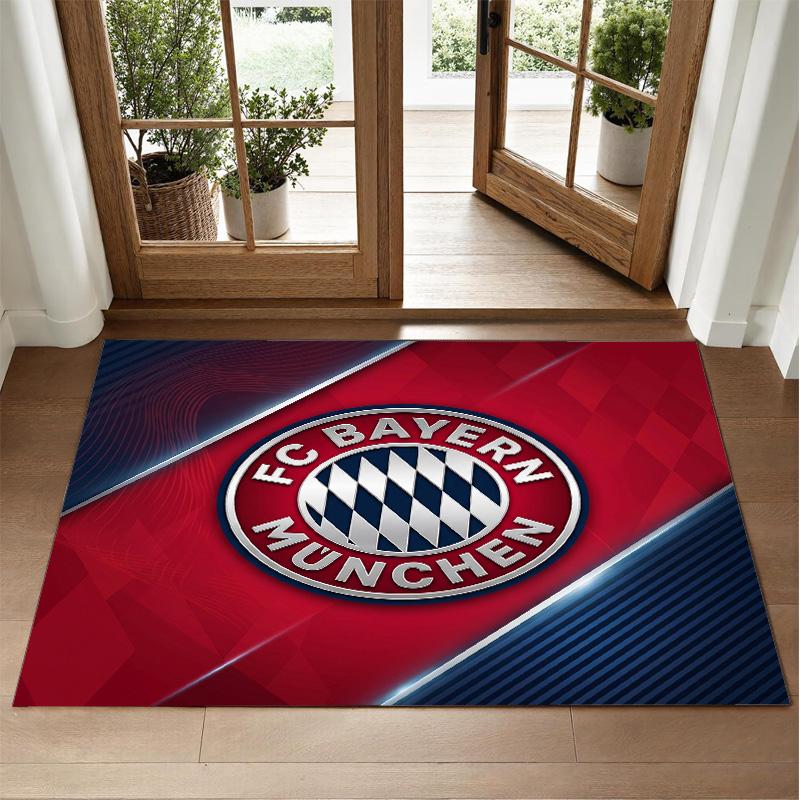 Tapis Velours Cristal Design Bayern Munich Tapis Décoratif Doux pour Chambre à Coucher Entrée