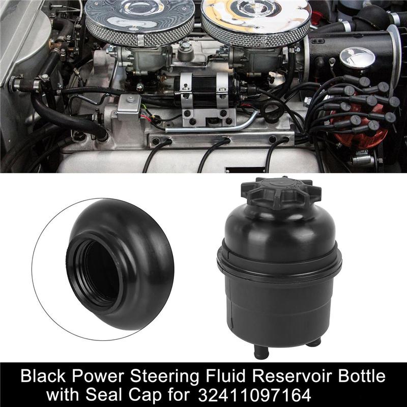 Power Steering Pump Reservoir Bottle W/ Cap 32416851217 For BMW E36 E46 E39 E53 E60 E90