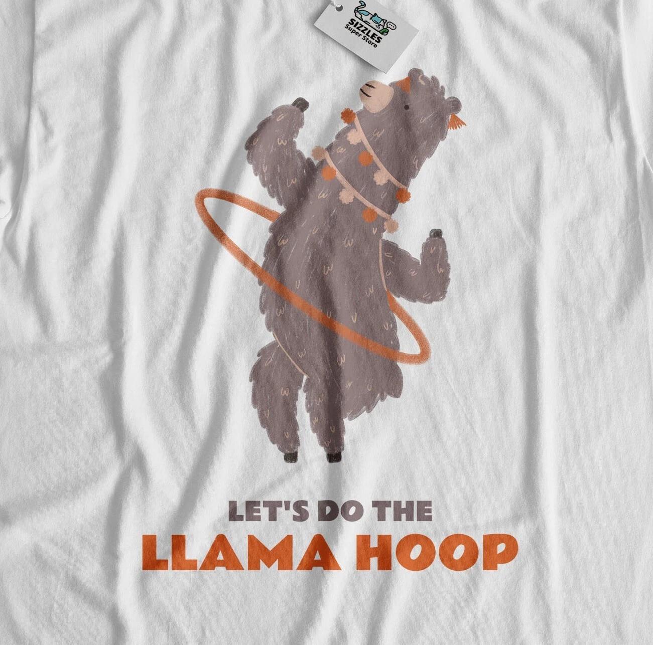 

Let s Do The Llama Hoop Unisex Funny Hula Hoop T-Shirt Hoop Dance & Hooping Gift 3XL