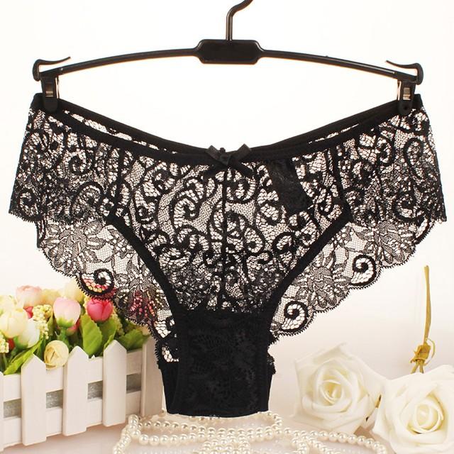 Sexy Women's Lace Panties Underwear Seamless Transparent Thongs Low Waist G-string Comfort Lady Lingerie Brazilian Female 2022