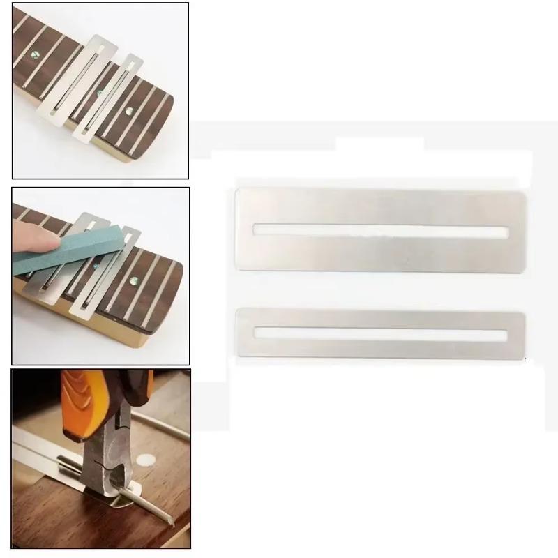 Guitar Fret Wire Sanding Stone Protector Kit Finger Plate Radian Polishing DIY Luthier Tool Guitar Bass Parts