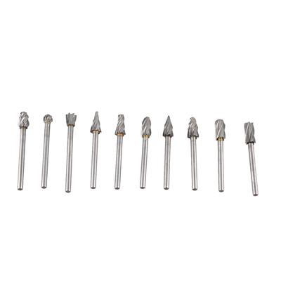 10 Adet Karbür Çapak Seti Alaşımlı Tungsten Çelik Yüksek Sertlik Geniş Uygulama Dremel Ahşap Oyma için