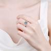 Hot Sales Engagement Diamond Ring 3.0ct Circular Moissanite in S925 Sterling Silver Stylish Jewellery Hot Selling