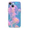 Phone Case For iPhone 17 Air Cases iPhone 16 15 12 13 14 Pro Max SE 7 8 Plus iPhone11 Clear Soft Cover Pink Jellyfish Oceanic