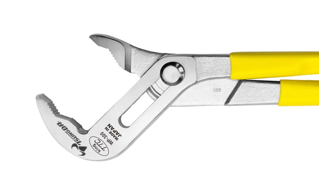 TSUNODA TTC Water Pump Pliers with Fits Groove, 6-Level Adjustment, 6-58mm Pipes, 300mm, WP-300