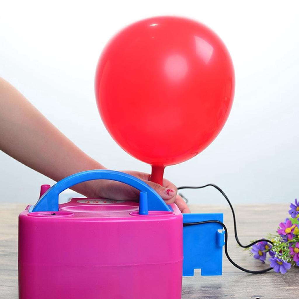 Air Balloon Pump NEW Portable Air Blower Double Hole AC Inflatable Electric Balloon Inflator Pump