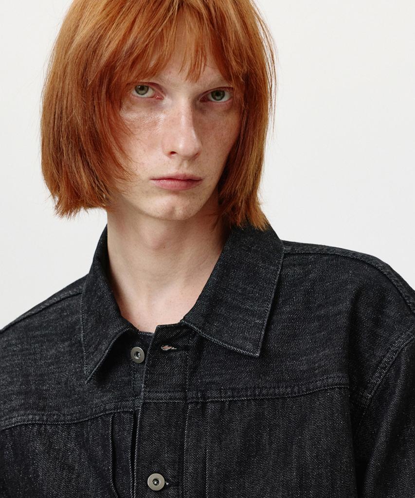 Nofamous Washed Pocket Denim Jacket (Black)