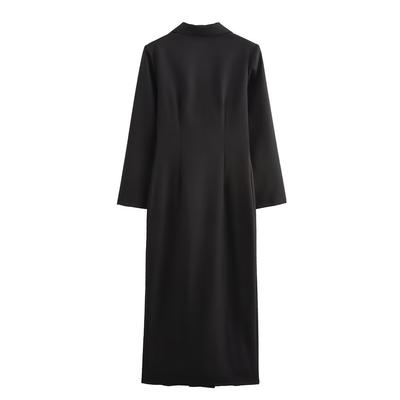 New Autumn Models, Women's Clothing, Style Design Sense, Fashion Trend, Double-breasted Extended Coat