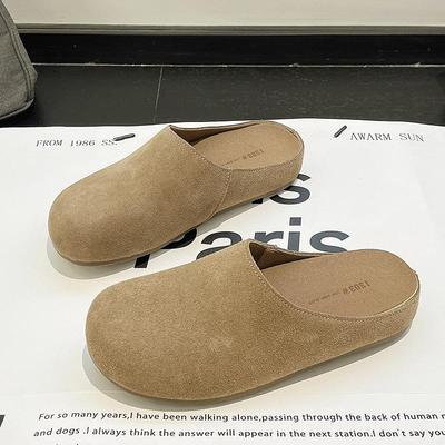 Fashion Loafers House Slippers Platform Increased Internal Shoes Cover Toe Slides Increased Internal House Slippers Platform Shoes Slide