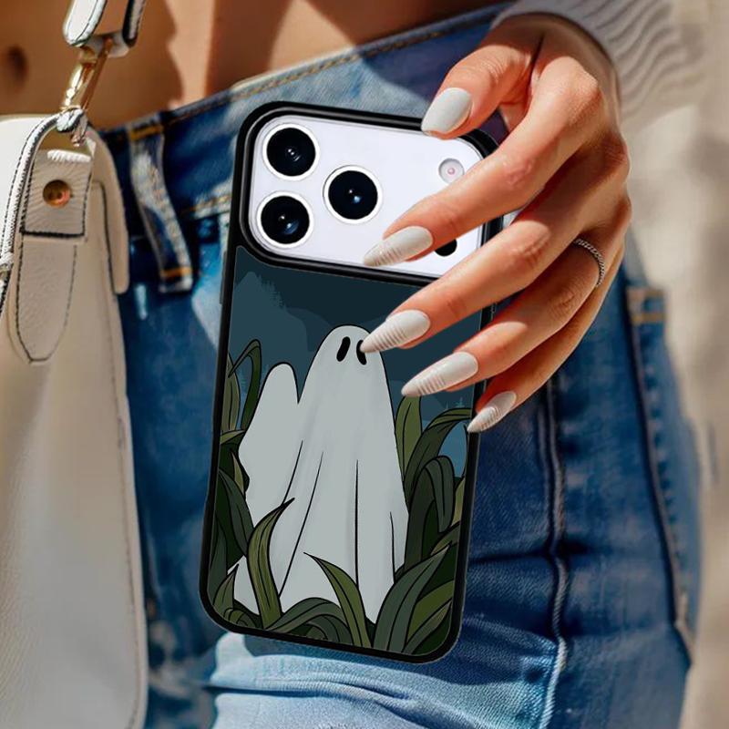 There's A Ghost Phone Case For iPhone 17 Air 14 15 13 12 Max Cover For Apple 16e 11 Pro Max Plus Coque