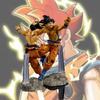 Impressive Dragon Ball Goku Cartoon Figurine With Unique Non-assembled Display Design