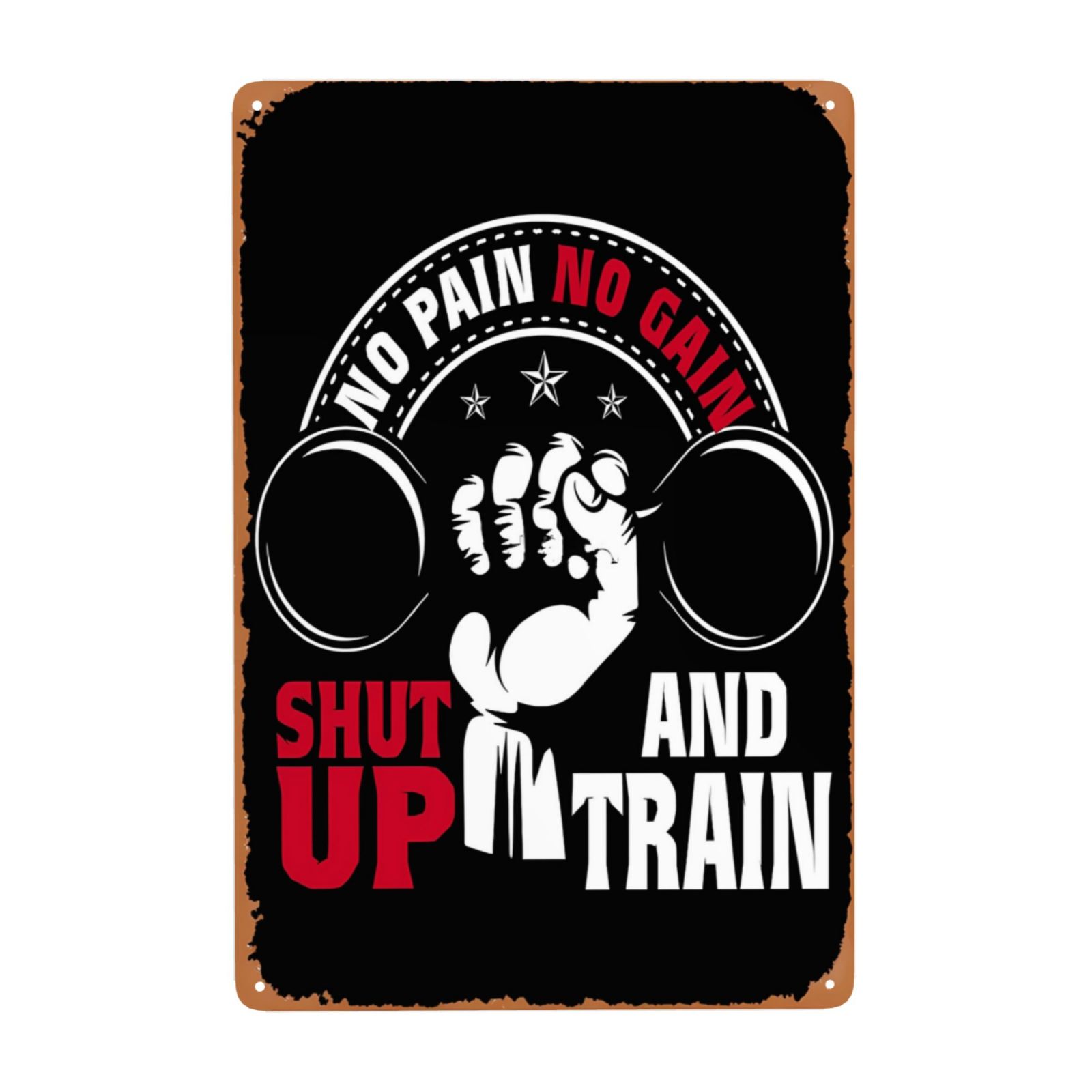 

Металлическая табличка для спортзала для старика, ретро-табличка для спортзала для настоящей девушки, винтажный настенный декор, металлическая табличка для кафе, бара, паба, домашнего пива 8x12 дюймов 20x30cm