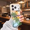 Fashion Palm Tree Phone Case For iPhone 17 Pro Max 16 Pro 15 Plus 14 13 Mini 12 11 16E 17 Air Transparent Case