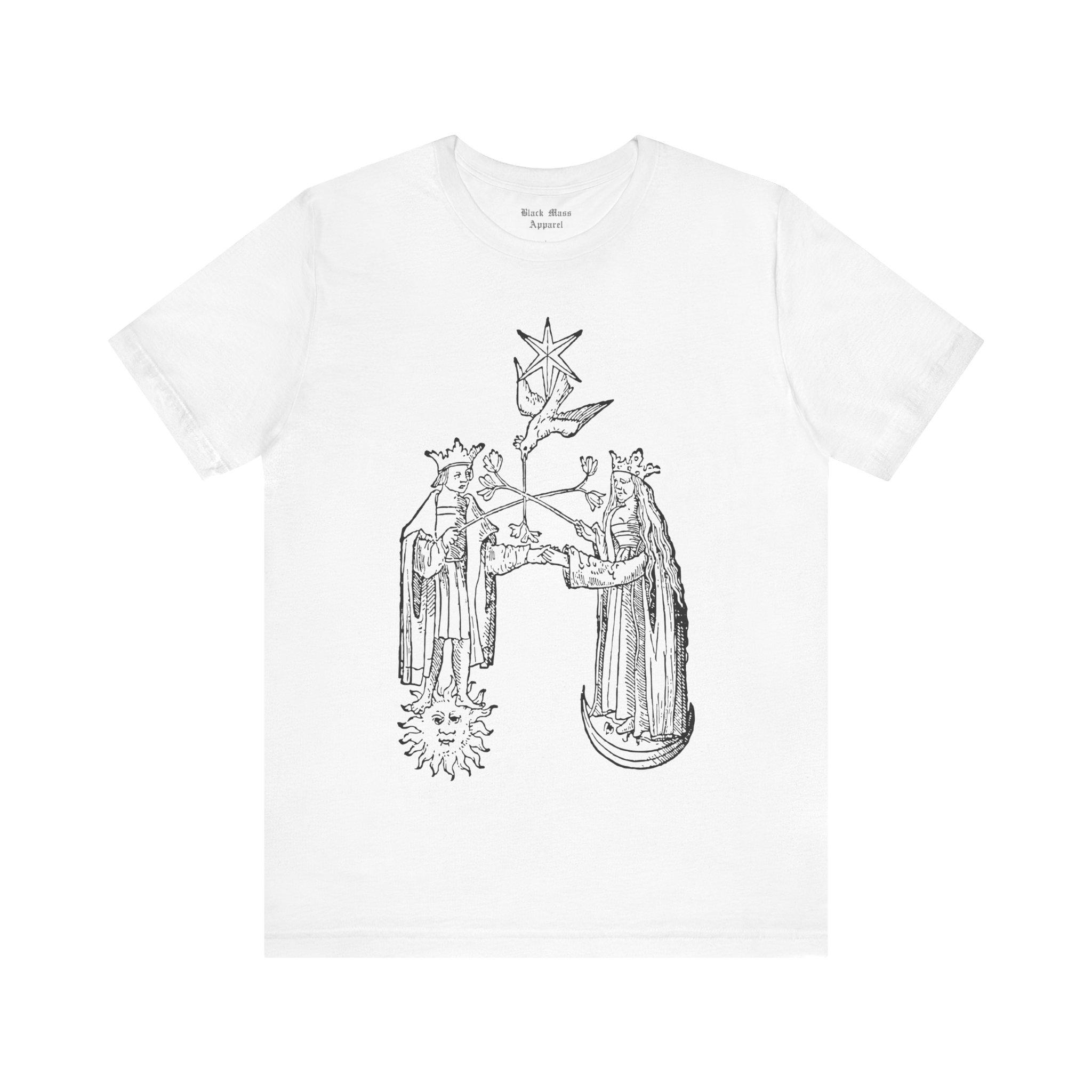 

Rose Palace Philosophy Retro Art T-shirt Mystic Art T-shirt Sealed Magic Alchemy T-shirt for Men and Women Comfortable S