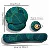 3Pcs/Set Soft Mouse Wrist Support Pad Non-Slip Base Keyboard Hand Cushion  Desktop Accessories