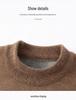 Men's Cross-border Casual Printed Long Sleeve Sweater - Warm, Simple, Versatile, Round Neck.
