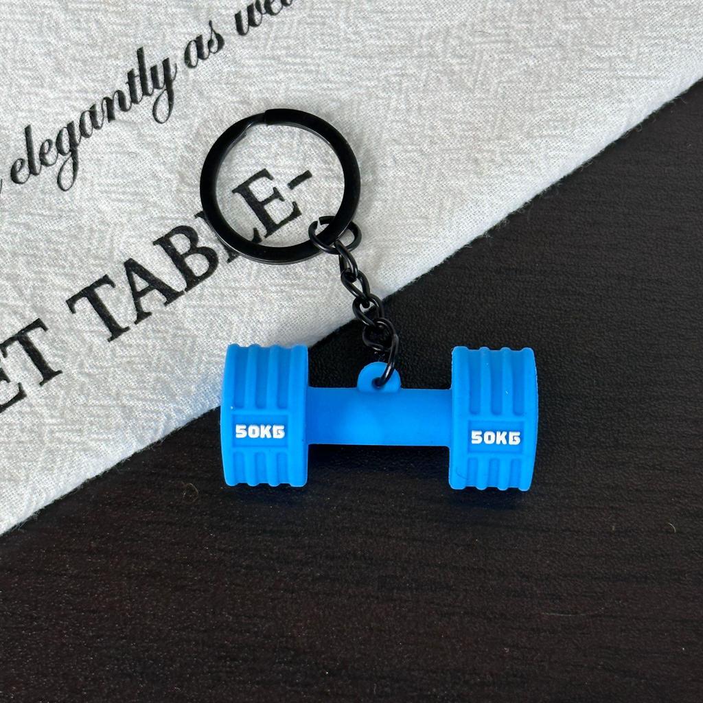Miu Series Mini Barbell & Dumbbell Plate Keychain Bag Charm