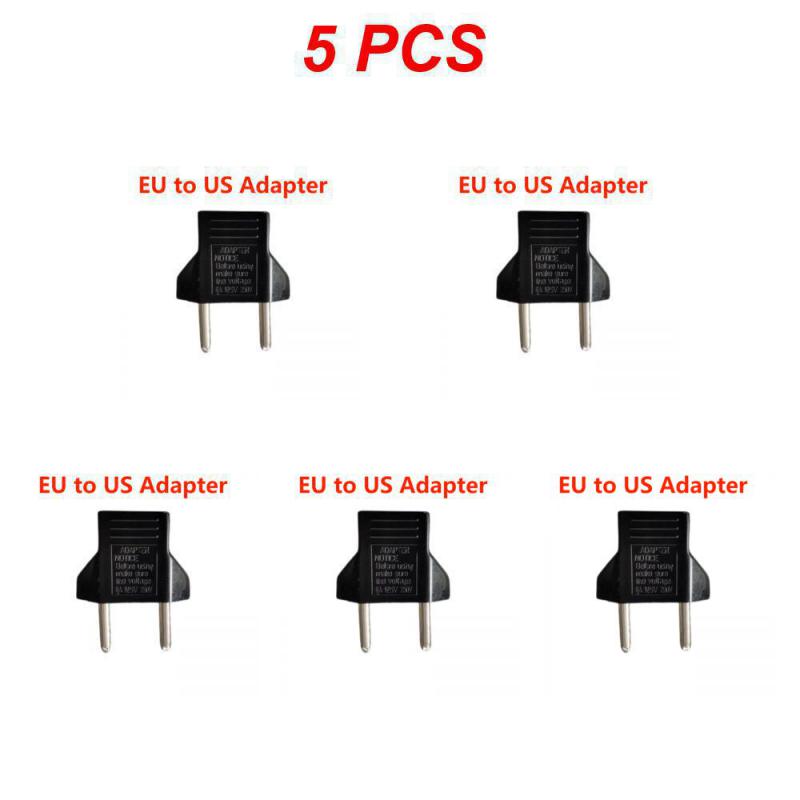 1~5PCS Power Plug Adapter US To EU Euro Europe Plug Power Plug Converter Travel Portable Adapter China To EU Adapter Electrical