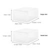 1pc/3pcs/5pcsTransparent Plastic Shoes Case Thickened Drawer Case Plastic Shoe Boxes Stackable Box Shoe Organizer Shoebox