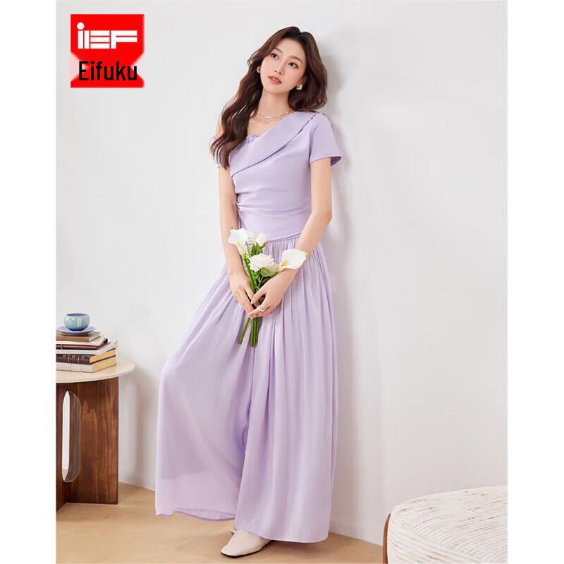 IEF Women s 2026 Summer Elegant Two-Piece Pant Set L