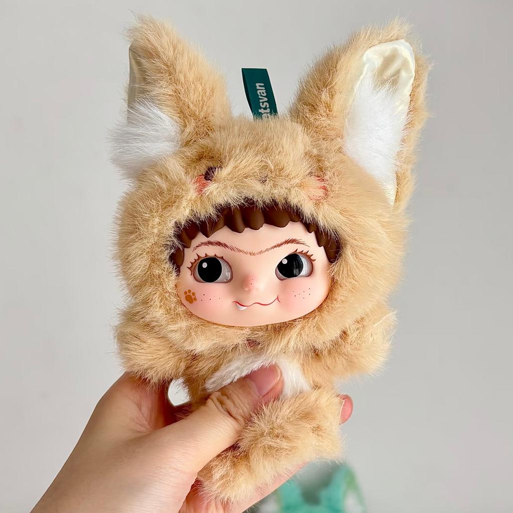Wakuku V2 Fox & Bunny Trick Or Treat Series Vinyl Doll Suprise Bag Keychain Trendy Toys Mystery Box Gifts