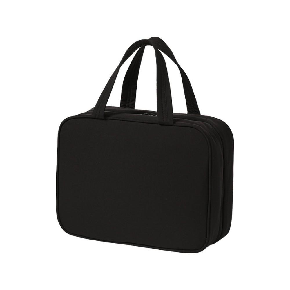 Portable Toiletry Organizer Waterproof Compact Case Bag Hanging Cosmetic Bag Commute чёрный